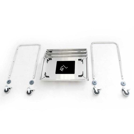 Stalgast Edelstahl Servierwagen, mit drei Borden, 845 x 525 x 940 mm (BxTxH), Bild 2