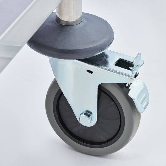 Stalgast Servierwagen aus Edelstahl, mit drei Borden, 860 x 540 x 920 mm (BxTxH), Bild 5