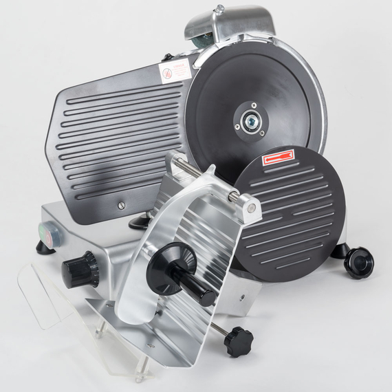 Aufschnittmaschine mit antihaftbeschichteter Anschlagplatte und Messer 220 mm Ø, Bild 5