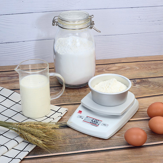 Portable Küchenwaage Kapazität 0,62 kg, Teilung 0,1 g, Abmessung 144 x 205 x 41 mm  mm (BxTxH), Bild 4