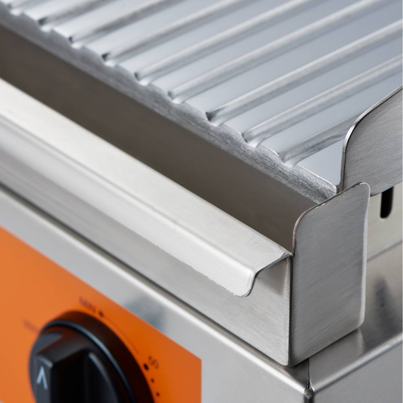 Griddleplatte CATERINA, 720x460x240 mm, 2/3 glatt und 1/3 gerillt, 3,5 kW 230 V, Bild 2