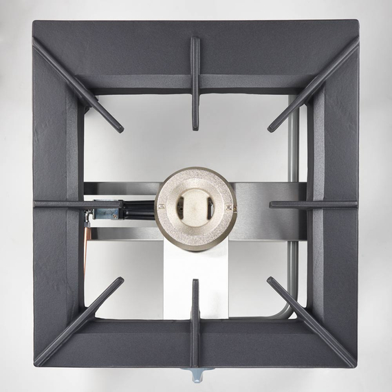 Stalgast Edelstahl Gas-Hockerkocher Top Power mit einem Brenner, 11kW, G30, 567x607x394 mm, Bild 6