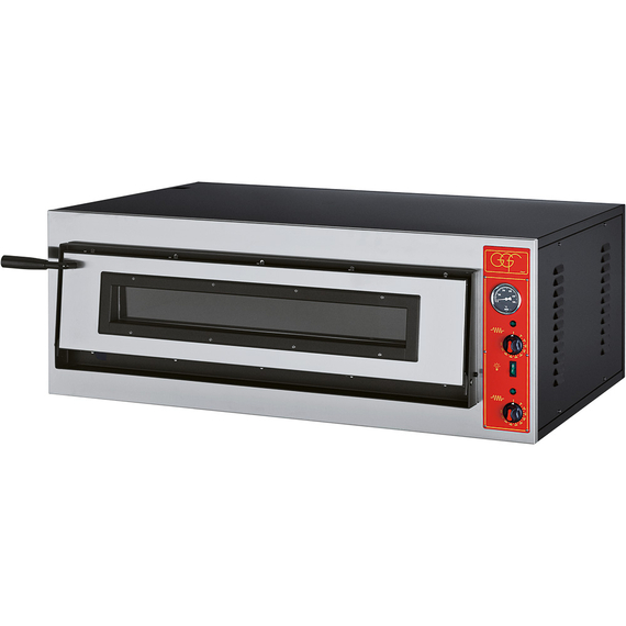 GGF Pizzaofen mit einer Kammer für 6 Pizzen à 300 mm, 6,4 kW, 1150 x 735 x 420 mm (BxTxH)
