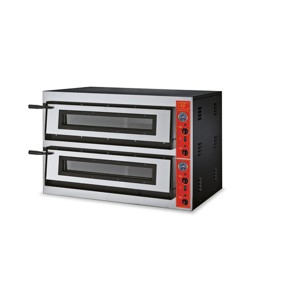 GGF Pizzaofen mit zwei Kammern für 12 Pizzen à 300 mm, 12,8 kW, 1150 x 735 x 750 mm (BxTxH)