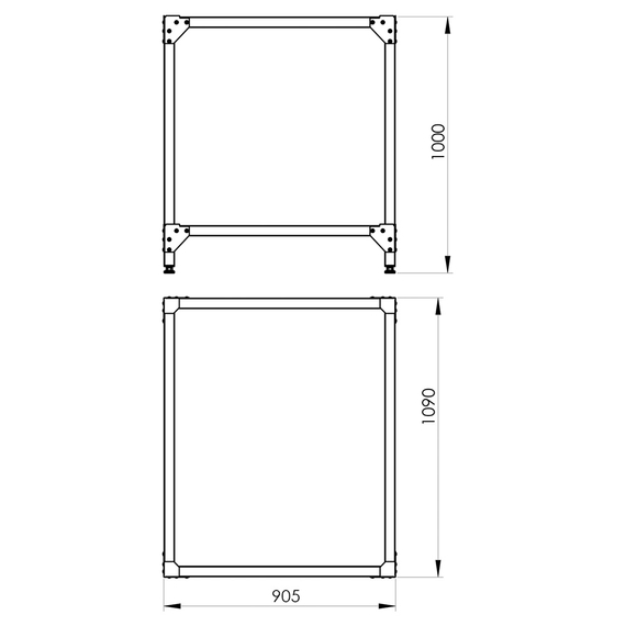 Stalgast Edelstahl Untergestell für Pizzabackofen PP0002632, Bild 2