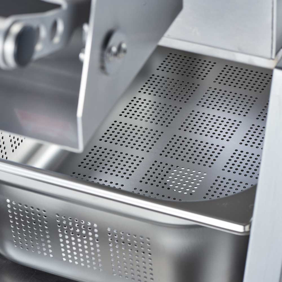 Stalgast 2tlg. Edelstahl Auffangschale für Kartoffelschälmaschine, Bild 3