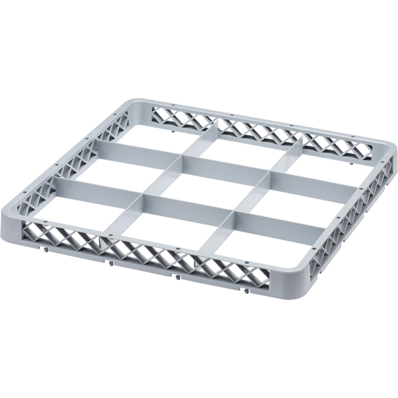 Stalgast Aufsatzrand für Spülkorb 500x500 mm, 9 Fächer