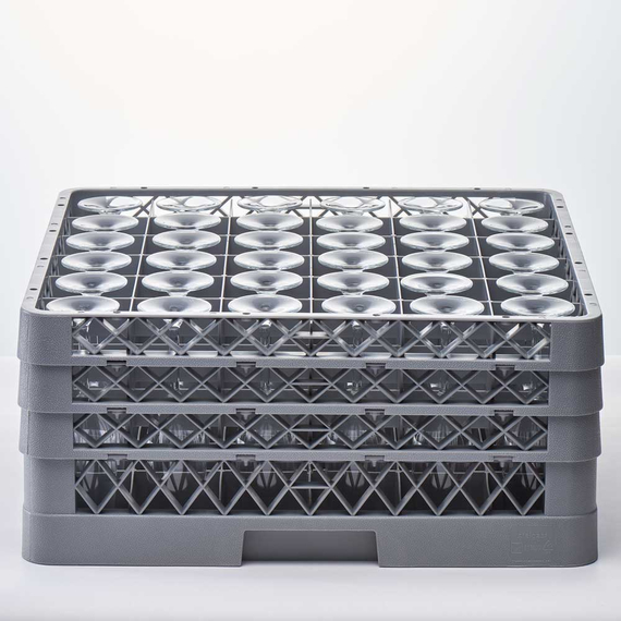 Stalgast Spülkorb für Gläser und Tassen, 36 Fächer, 500 x 500 mm, Bild 4