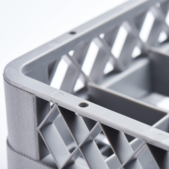 Stalgast Spülkorb für Gläser und Tassen, 36 Fächer, 500 x 500 mm, Bild 2