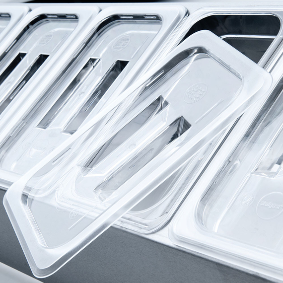 Edelstahl Ständer für Gastronormbehälter - 5 x GN 1/4 (150 mm), Bild 4