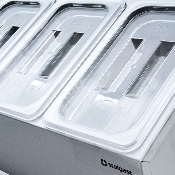 Edelstahl Ständer für Gastronormbehälter - 5 x GN 1/4 (150 mm), Bild 2