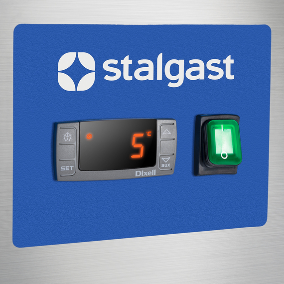 Starline Edelstahl Kühlschrank mit Rädern, GN 2/1, 680x810x2010 mm (BxTxH), 600 L, Bild 11