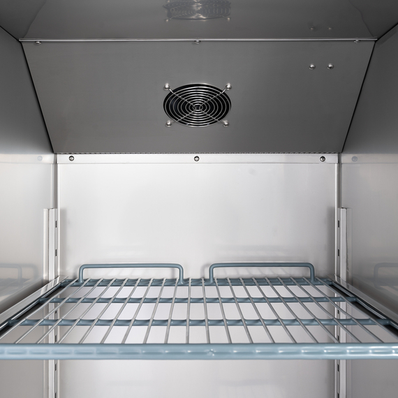 Starline Edelstahl Kühlschrank mit Rädern, GN 2/1, 680x810x2010 mm (BxTxH), 600 L, Bild 7