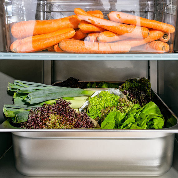 Starline Edelstahl Kühlschrank mit Rädern, GN 2/1, 740x830x2010 mm (BxTxH), 650 L, Bild 9