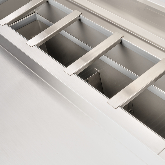 Starline Saladette, 2-türig, GN 1/1, Aufnahme 5x GN 1/6, 900x700x1000 mm (BxTxH), Bild 3