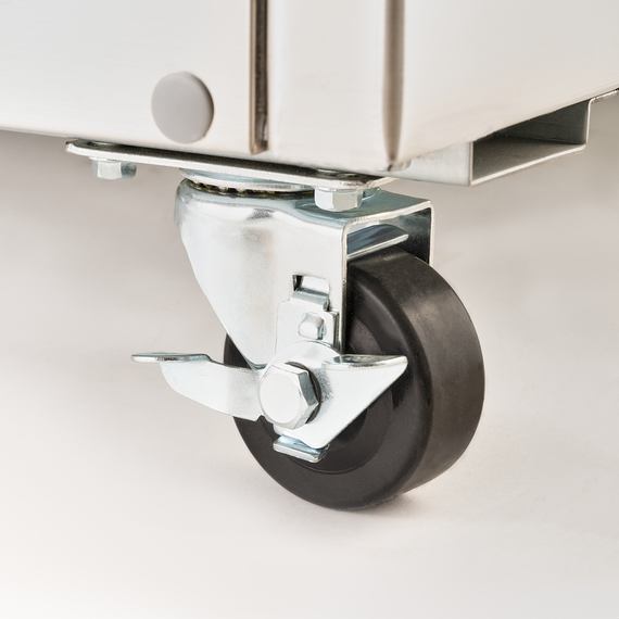 Starline Pizzatisch auf Rädern, 3-türig, GN 1/1, 1400x700x1120 mm (BxTxH), Bild 3