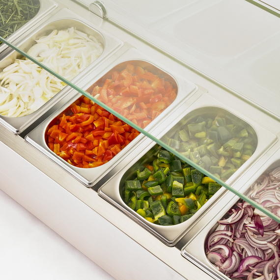 Starline Pizzakühlaufsatz mit Glasabdeckung, 5x GN1/4, 1200x335x440 mm (BxTxH), Bild 6