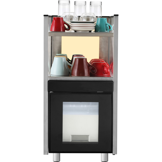 Milchkühlschrank mit Tassenwärmer, 2 beheizbare Ebenen, 310x430x640 mm (BxTxH), 0,17 kW, Bild 2