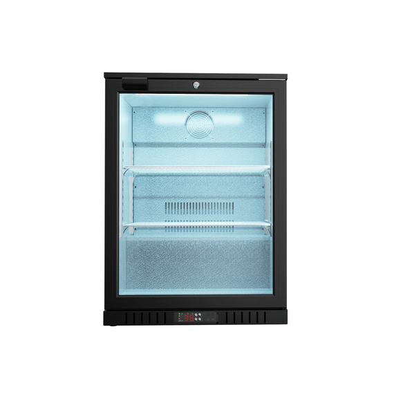 Bar Display Cooler, eine Flügeltür, 600x530x835 mm (BxTxH), schwarz
