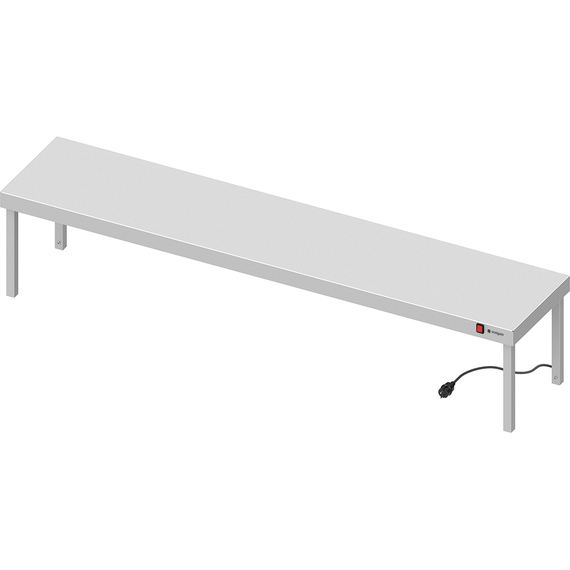 Stalgast Edelstahl Wärmebrücke 1-etagig 1800x400x400 mm mit Keramik-Infrarot-Strahlern