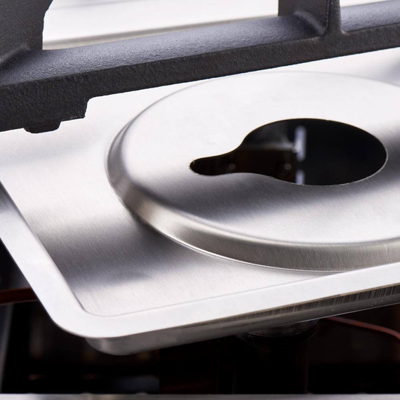 Stalgast Edelstahl Gasherd mit 4 Brennern (3,5x2x5+7) und Elektro-Umluft-Backofen GN1/1, Serie 700 ND, Bild 8