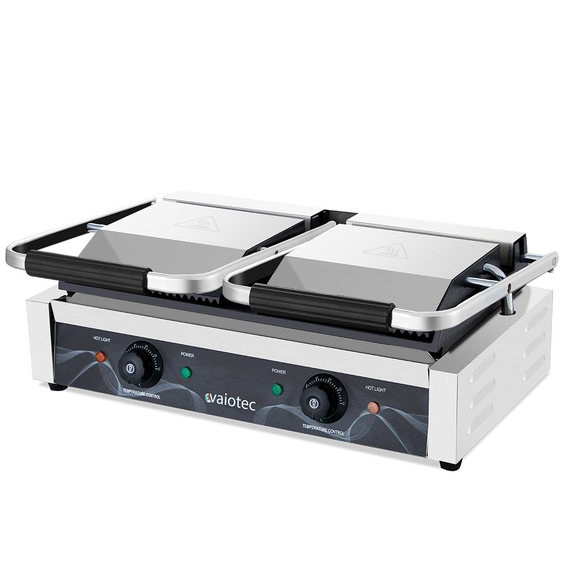 Vaiotec Elektro Kontaktgrill "doppelt", oben gerillt & unten glatt, 568 x 395 mm, Bild 2