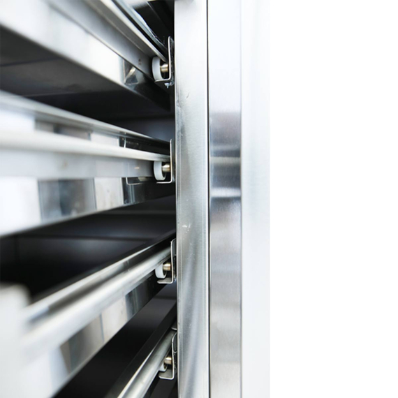 Vaiotec Pizzakühltisch / 1-türig & 7 Schubladen "schwarz" inkl. Kühlaufsatz GN1/4, 1510 x 800 mm, Bild 10