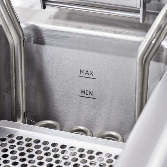 Stalgast Elektro-Fritteuse als Tischgerät Serie 700 ND, Doppel-Fritteuse, 800x700x250 mm (BxTxH), Bild 4