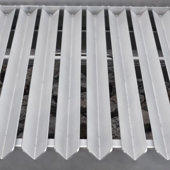 Stalgast Gas-Lavastein-Grill als Standgerät, Serie 700 ND mit V-Rost, 400x700x850 mm, Bild 5