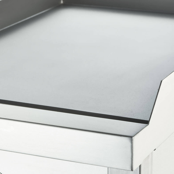 Stalgast Gas-Griddleplatte glatt, verchromt, Tischgerät, Serie 700 ND, 400x700x250 mm (BxTxH), Bild 3