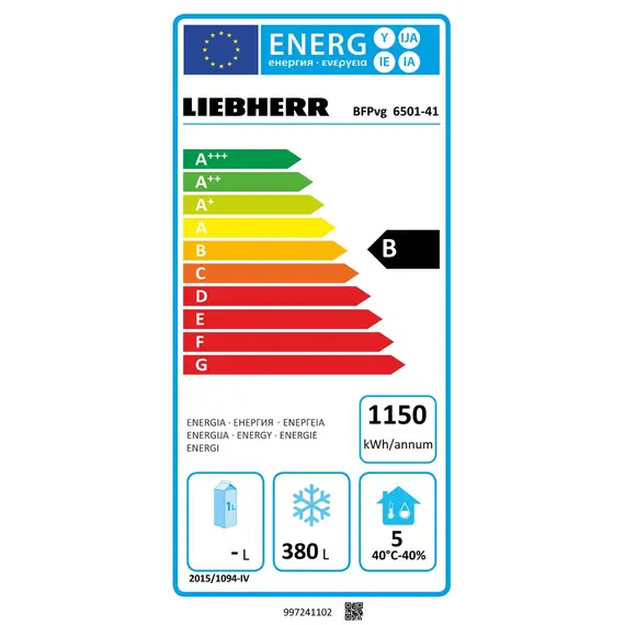 Liebherr BFPvg 6501 Performance NoFrost Bäckereigefrierschrank mit Umluftkühlung, Ausführung: BFPvg 6501, Bild 6