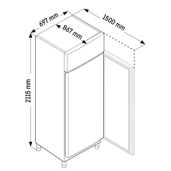 Liebherr BFPvg 6501 Performance NoFrost Bäckereigefrierschrank mit Umluftkühlung, Ausführung: BFPvg 6501, Bild 5