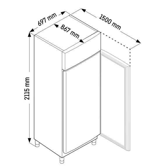 Liebherr BRPvg 6501 Perfection Bäckereikühlschrank mit Umluftkühlung, Ausführung: BRPvg 6501, Bild 7