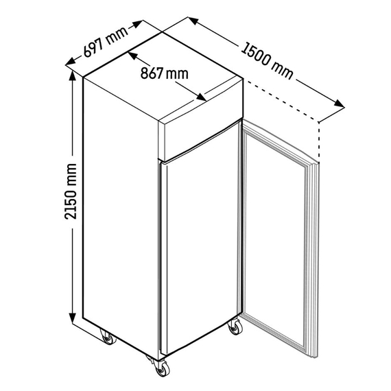 Liebherr FFPSvg 6501 Performance Gefrierschrank GN 2/1 mit Umluftkühlung & Rollen, Performance Gefrierschränke GN 2/1 mit Umluftkühlung: FFPSvg 6501-924, Bild 4