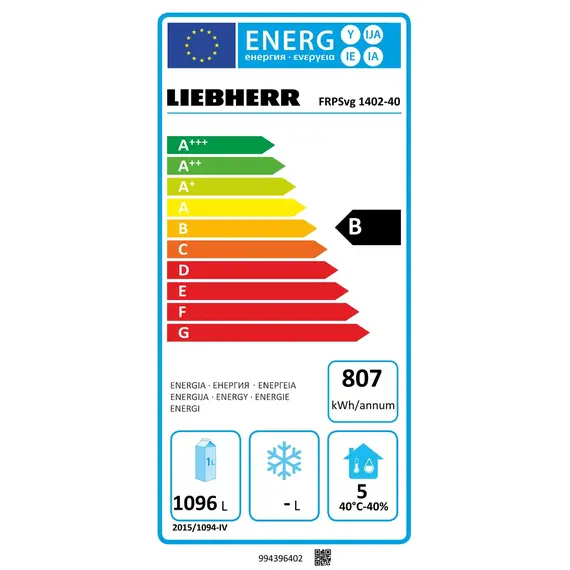 Liebherr FRPSvg 1402 Performance Kühlschrank GN 2/1 mit Umluftkühlung & Rollen, Performance Kühlschränke GN 2/1 mit Umluftkühlung: FRPSvg 1402-924, Bild 10