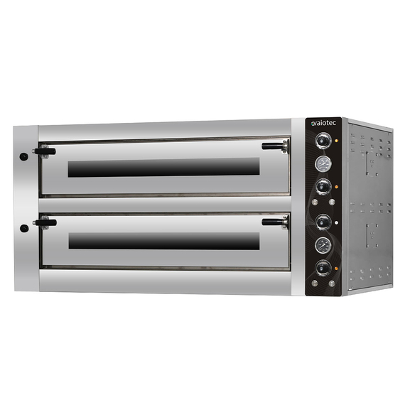 Vaiotec Topline Elektro Pizzaofen 6+6 x 34 cm (breite Version), 1450 x 835 mm