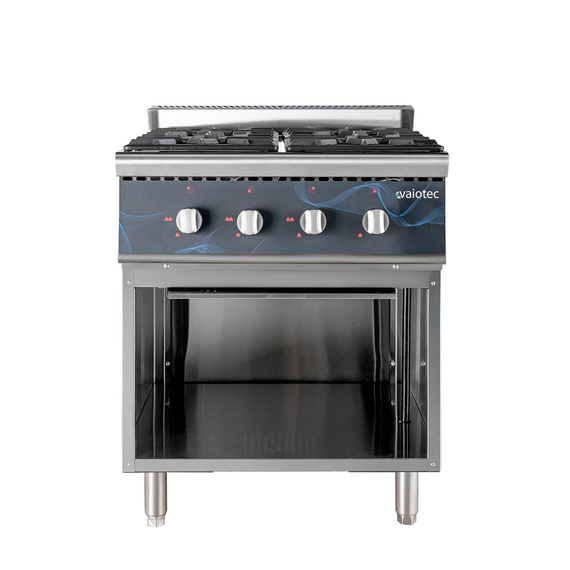 Vaiotec Gasherd - 4 Brenner 28,8 kW - offener Unterbau, 700 x 700 mm, Bild 2
