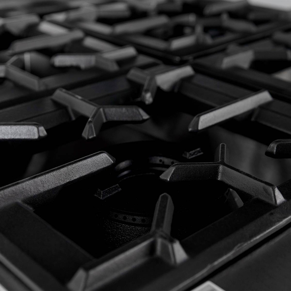 Vaiotec Gasherd - 4 Brenner 28,8 kW - offener Unterbau, 700 x 700 mm, Bild 6