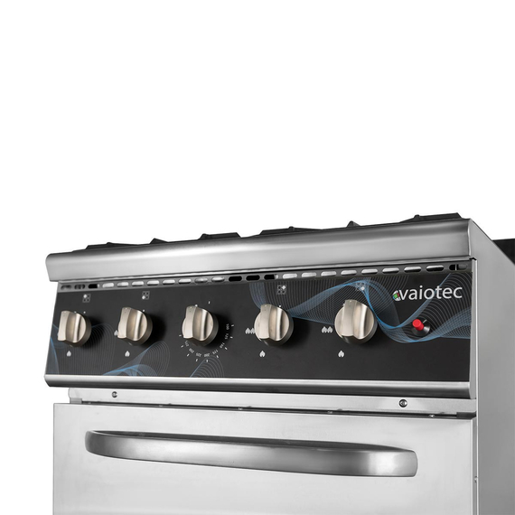 Vaiotec Gasherd - 4 Brenner 28,8 kW - mit Gasbackofen, 700 x 700 mm, Bild 6