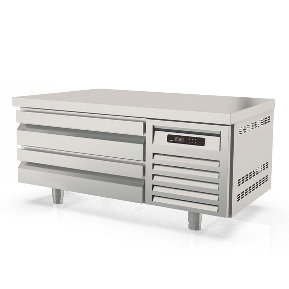 Vaiotec Topline Unterbaukühltisch / 1-fach GN 2/1 mit 2 Schubladen, 1210 x 700 mm