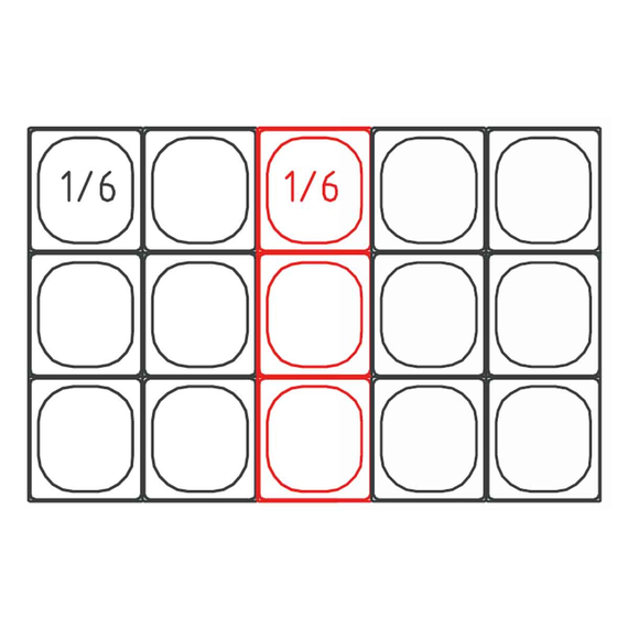 Vaiotec Topline Saladette / 2-fach mit Türen, Edelstahldeckel, GN 1/6, 925 x 700 mm, Bild 3