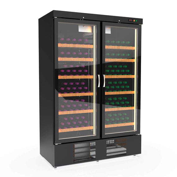 Vaiotec Topline Weinkühlschrank Schwarz, 1201 Liter, 210 Flaschen, 1370 x 735 mm