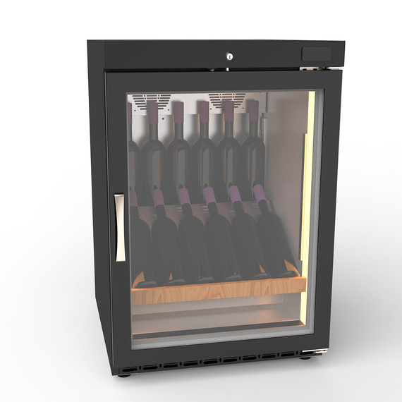 Vaiotec Topline Weinkühlschrank 650 Schwarz, 120 Liter, 26 Flaschen, 600 x 650 mm, Bild 2