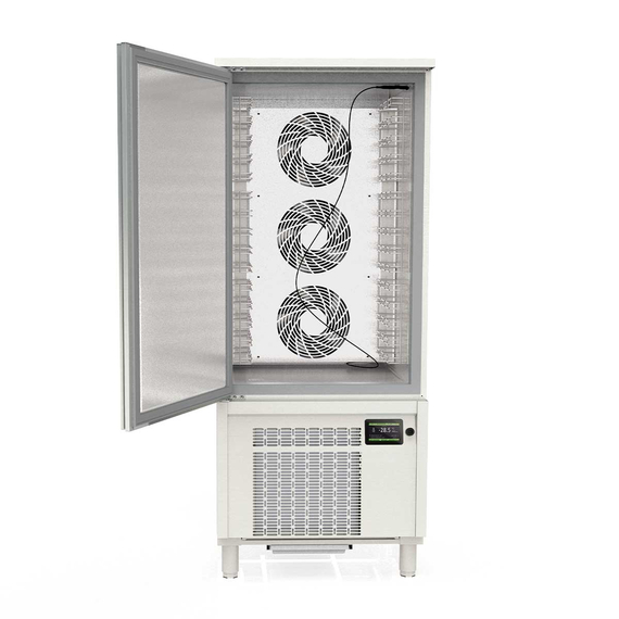 Vaiotec Topline Schockfroster Edelstahl, für 15x GN1/1 (40 mm) oder 15x EN 60x40, 800 x 800 mm, Bild 2