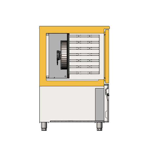 Vaiotec Topline Schockfroster Edelstahl, für 7x GN1/1 (40 mm) oder 7x EN 60x40, 800 x 800 mm, Bild 6