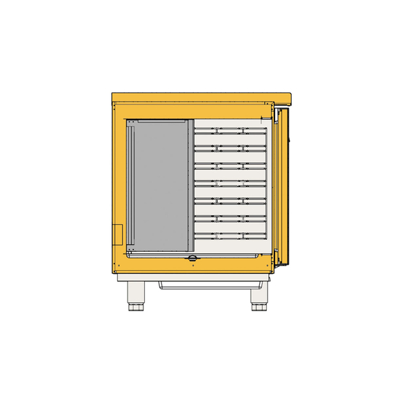 Vaiotec Topline Schockfroster Edelstahl, für 7x GN1/1 (40 mm), Aggregat rechts, 1350 x 700 mm, Bild 6