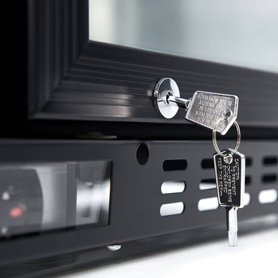 Vaiotec Barkühlschrank schwarz / 1 Glastür, Höhe 900 mm, 600 x 520 mm, Bild 2