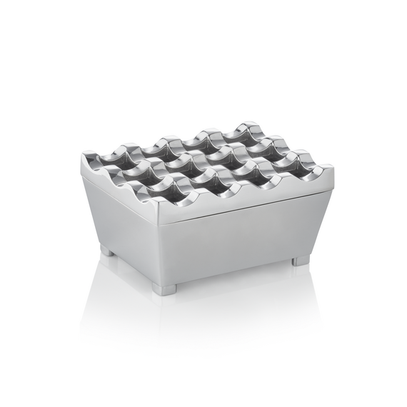 Was Germany Windaschenbecher, 9,5 x 7,5 x 4,5 cm, verchromt, Zinkguss