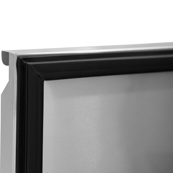 Vaiotec Salattheke / 3-fach mit Türen, Glasaufbau, für 5x GN 1/1 "grau", 2000 x 800 mm, Bild 4