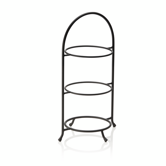 Was Germany Etagere, 3-stufig, 46,5 x 28 cm, schwarz pulverbeschichtet, Stahl